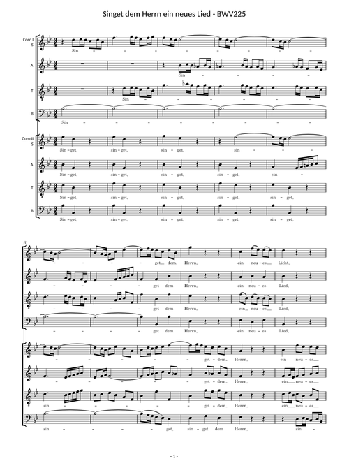 BWV225 (Motet)