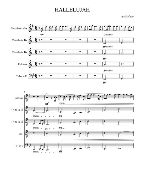 Hallelujah by Pentatonix Brass