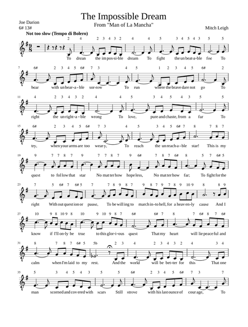 The Impossible Dream for the Psaltery