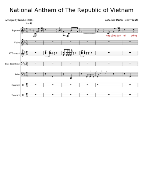 National Anthem of the Republic of Vietnam