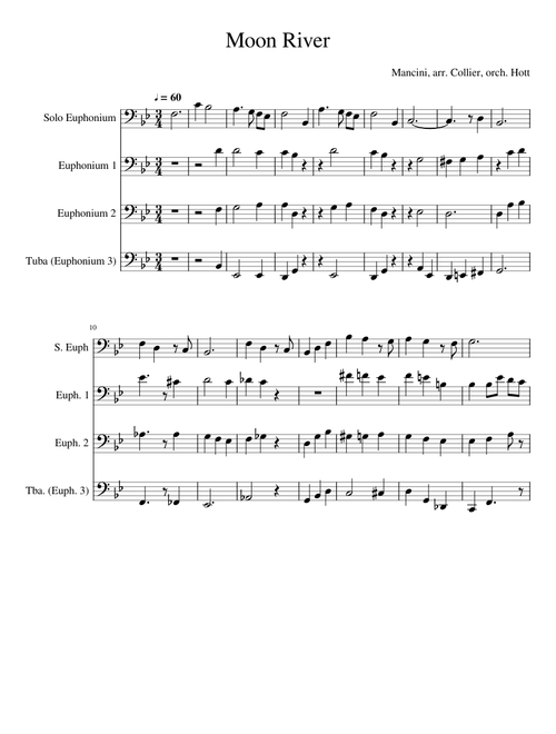 Moon River - Jacob Collier Euphonium Quartet