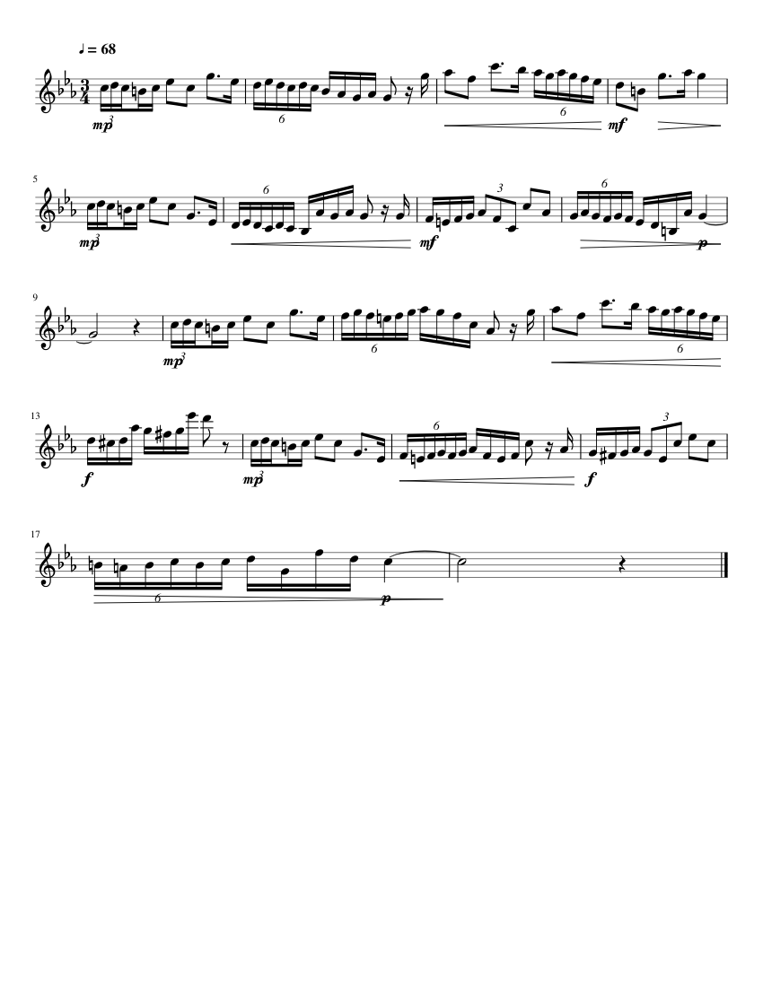 Alto Sax Etude 2018 Sheet music for Saxophone alto (Solo)