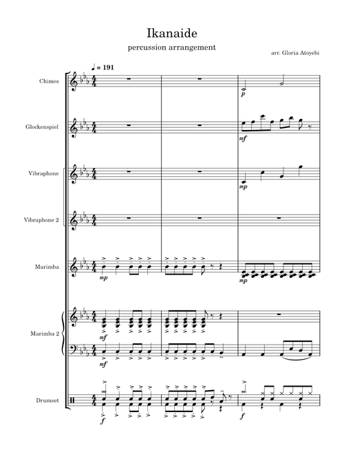 Ikanaide – Vocaloid Ikanaide – percussion arrangement