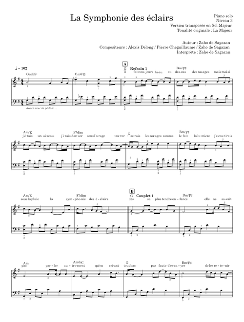La symphonie des éclairs - Zaho de Sagazan