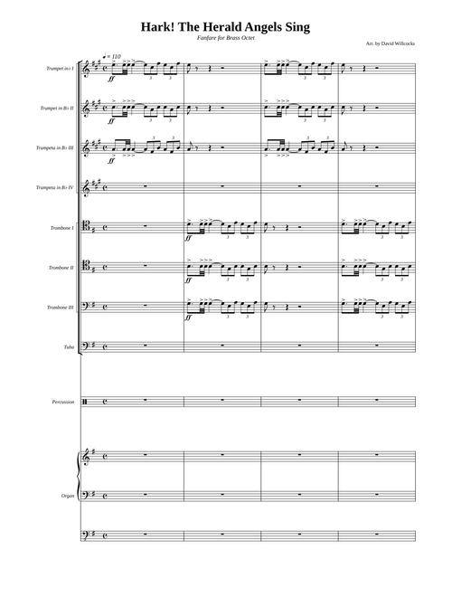 Hark! The Herald Angels Sing (Brass Fanfare) - Felix Mendelssohn Arr. David Willcocks