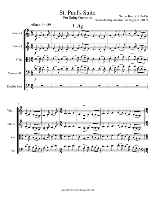 Gustav Holst - St. Paul's Suite (Complete)