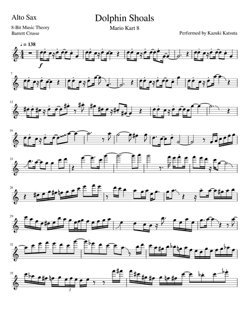 Dolphin Shoals - Alto Sax Solo (Revised)