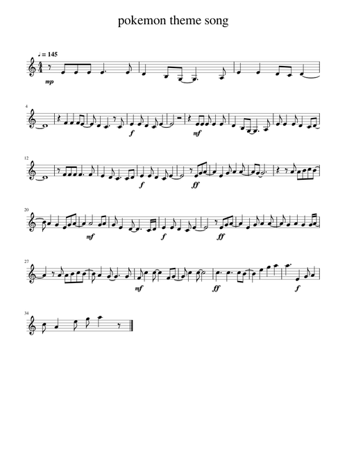 Pokemon theme song