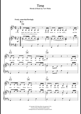 TOM WAITS BIG TIME 楽譜 ギタースコア TOM WAITS BIG TIME 楽譜