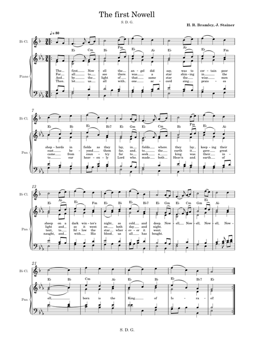 The first Nowell – psalm étude