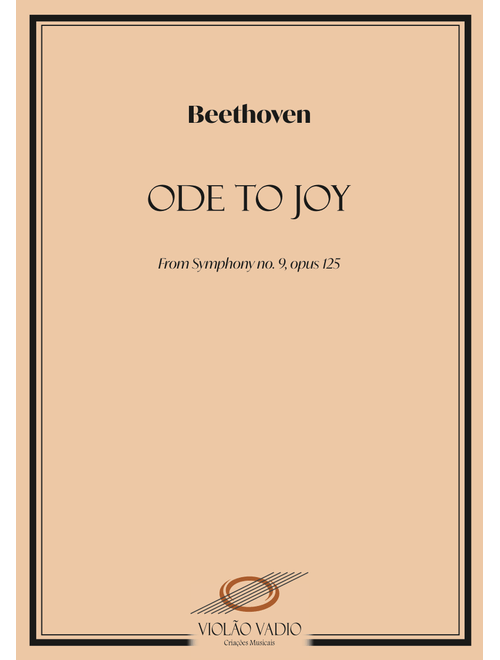 Ode To Joy (from Symphony No. 9) (Guitar solo) - with Tabs (Arr. André Alberto Santos) (Solo Guitar)