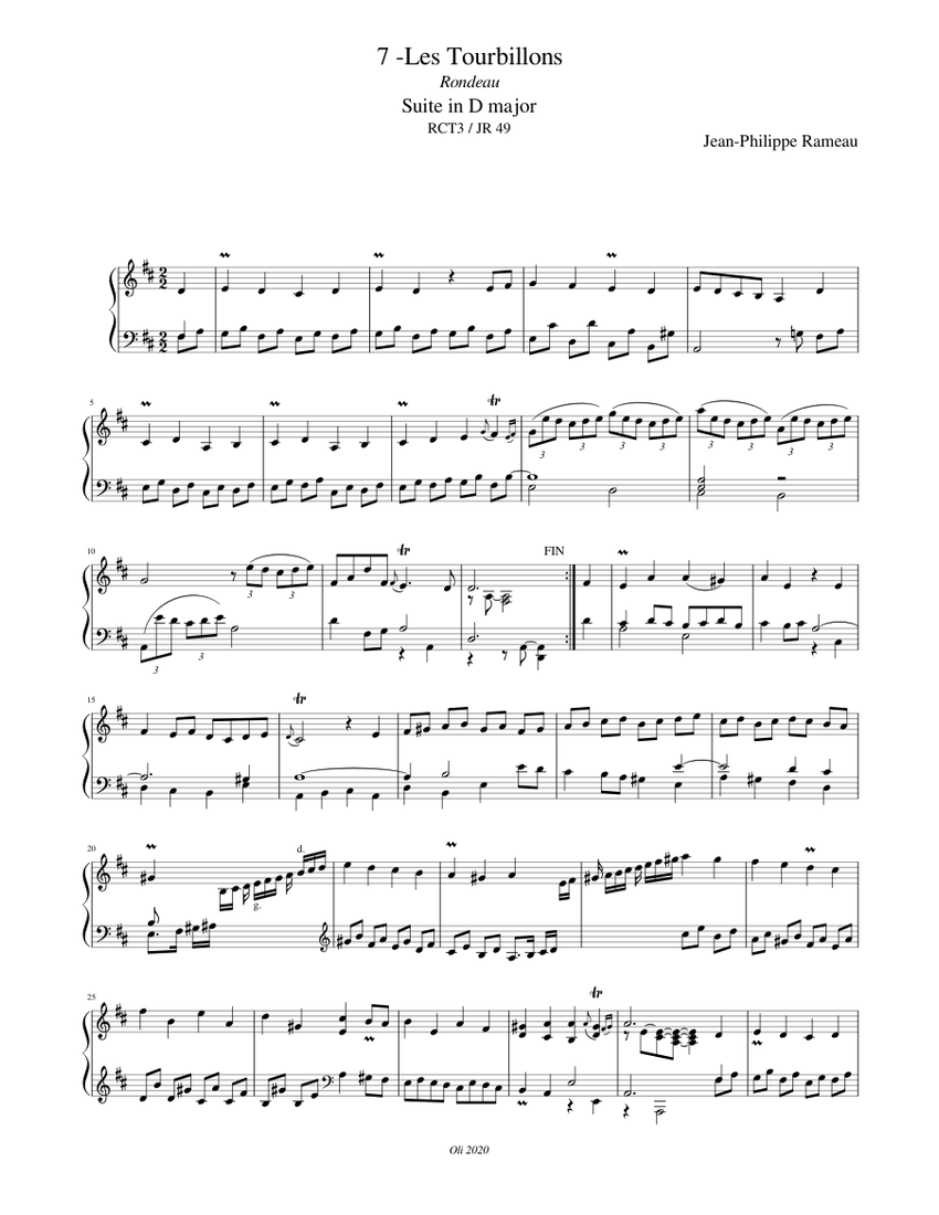楽譜　ピアノ　RAMEAU 楽譜 ピアノ RAMEAU 楽譜ピアノRAMEAU