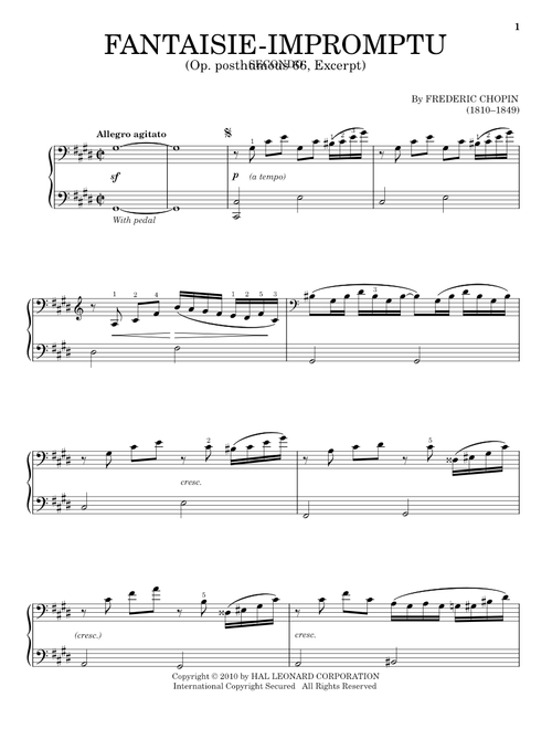 Fantaisie - Impromptu - Frederic Chopin (Piano Duet)