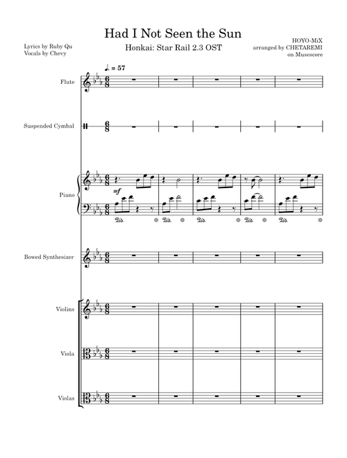 Had I Not Seen the Sun (Honkai: Star Rail 2.3 OST)