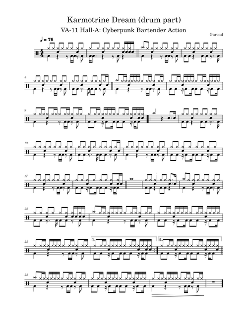 Karmotrine Dream – Garoad (Drum part)