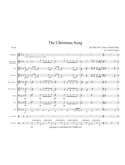 The Christmas Song (chestnuts Roasting On An Open Fire) (Arr. Aaron Ziegler) - John Denver (Steel Drum Band)