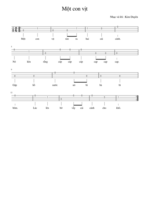 Một con vịt - Ukulele