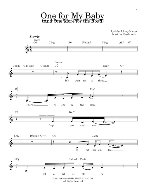 One For My Baby (And One More For The Road) - Frank Sinatra (Pro Vocal)