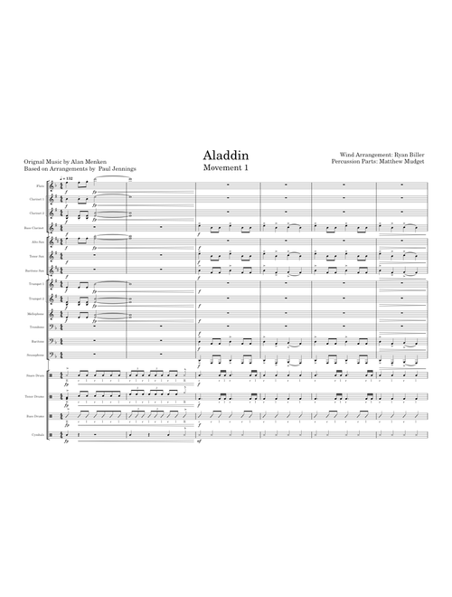 Aladdin – Alan Menken "Aladdin" Movement 1