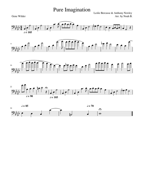 Pure Imagination Trombone Solo