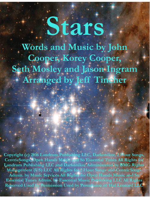 Stars (Arr. Jeff Tincher) - Skillet (Piano Vocal)