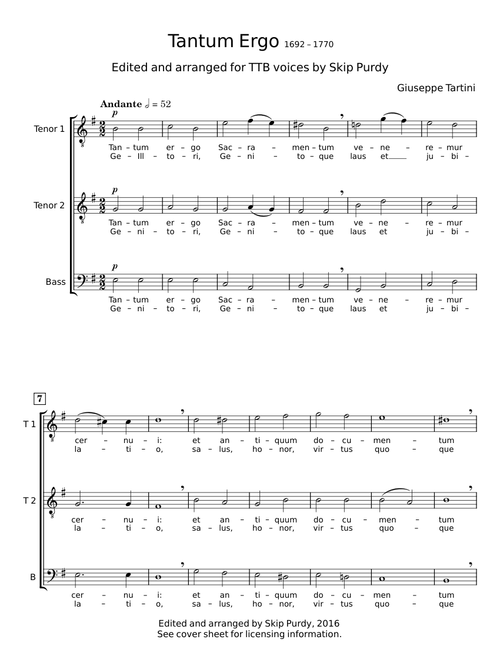 Tantum ergo - Giuseppe Tartini