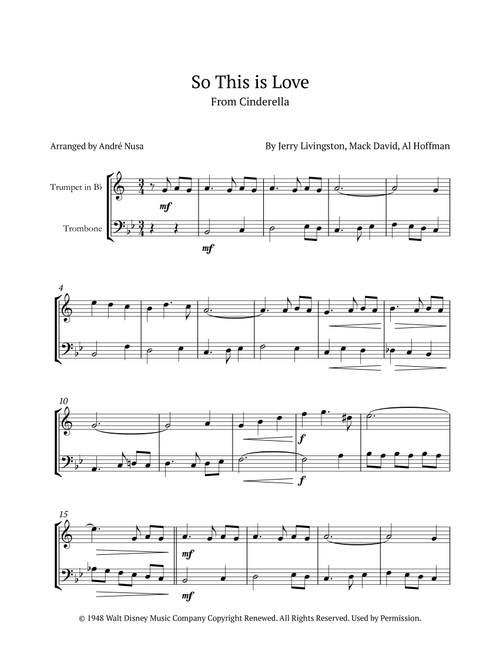 So This Is Love (Arr. André Nusa) - James Ingram (Instrumental Duet)