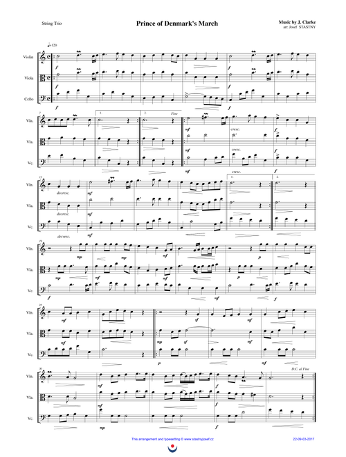 Prince of Denmark´s March (Arr. Josef STASTNY) - Jeremiah Clarke (String Ensemble)
