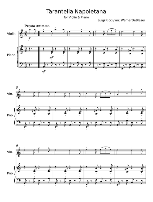 Tarantella Napoletana - Misc tunes