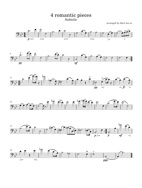 4 Romantic Pieces, Op.75 – Antonín Dvořák