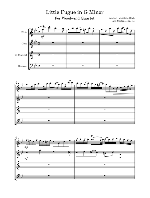 Little fugue in g minor – Johann Sebastian Bach Little Fugue in G Minor