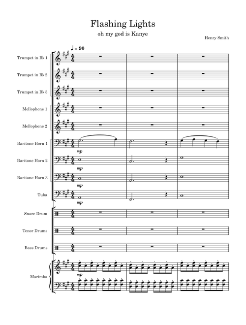 Flashing lights – Kanye West for Drum Corps