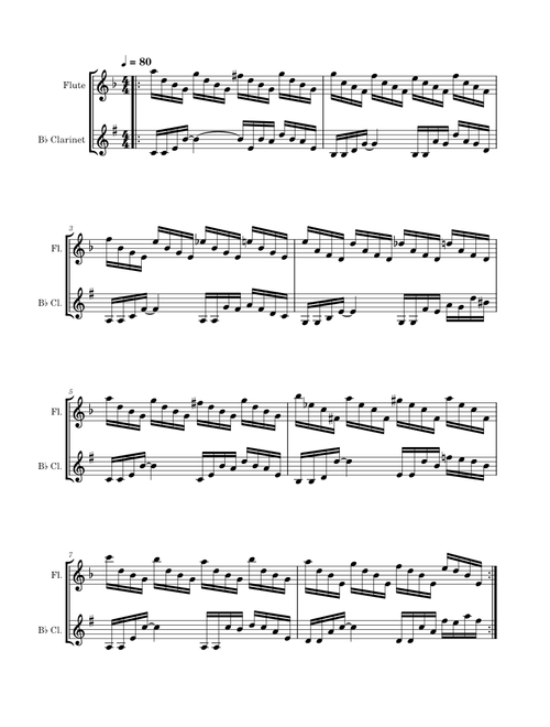 Great Fairy Fountain – Koji Kondo - Flute and Clarinet Duet