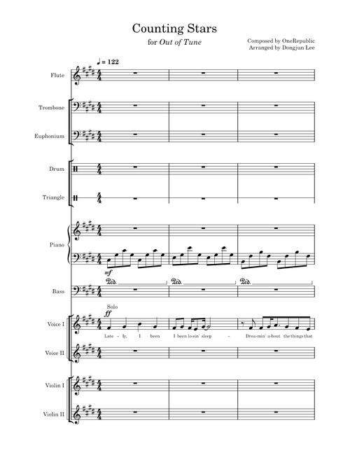 Counting Stars (UNIS Out of Tune)