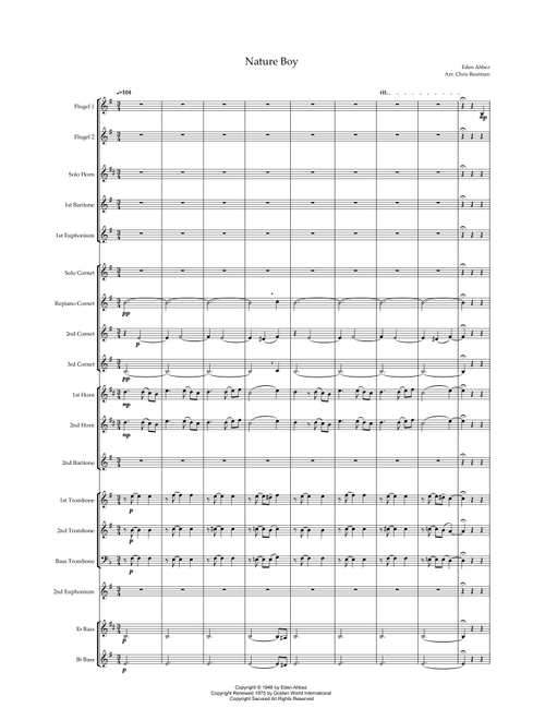 Nature Boy (Arr. Chris Bearman) - Nat King Cole (Brass Band)