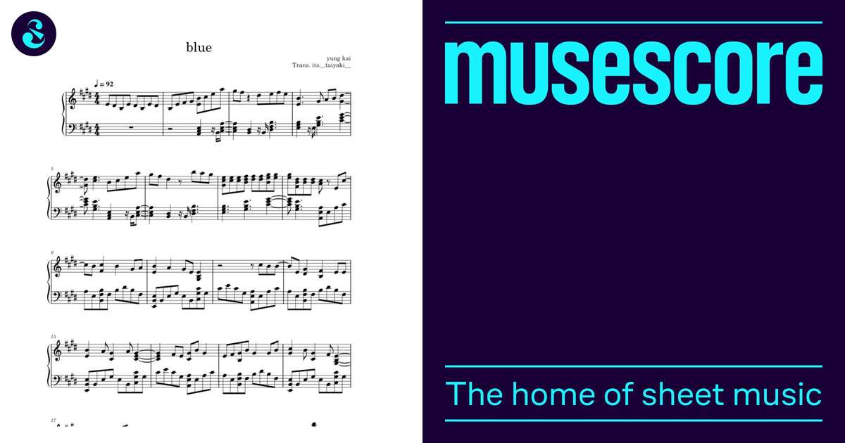 blue yung kai Sheet Music for Piano (Solo)