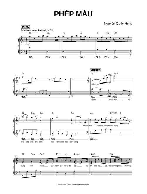 PHÉP MÀU - Nguyễn Quốc Hùng (Piano)