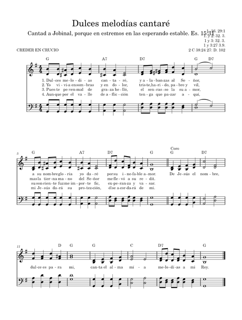Dulces melodias cantare