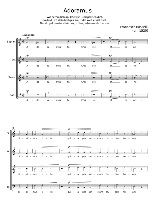 Adoramus te Christe II - Francesco Rosselli