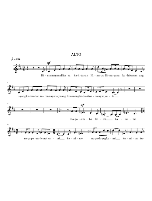 Himaya sa Dios -11th mass (ALTO)