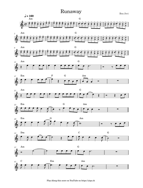 Runaway - Bon Jovi