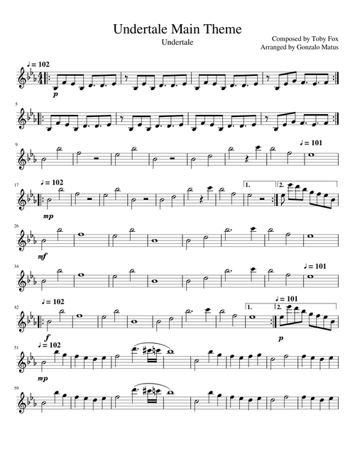 Undertale Main Theme - Violin Solo