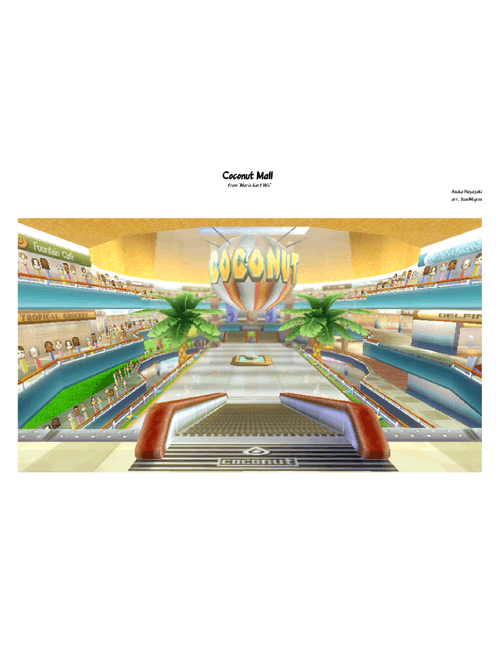 Coconut Mall - Mario Kart Wii