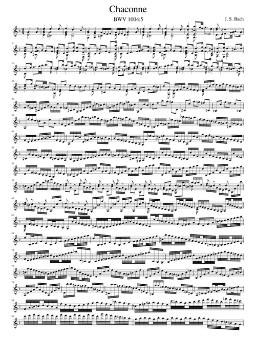 Chaconne from Violin Partita No.2 in D minor – Johann Sebastian Bach