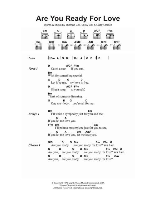 Are You Ready For Love - Elton John (Guitar Chords-Lyrics)