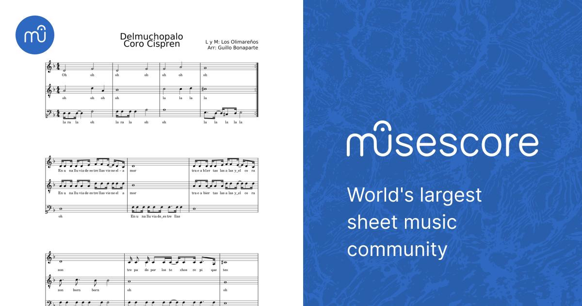 Candombe del mucho palo - Los Olimareños Sheet Music for Alto, Bass ...