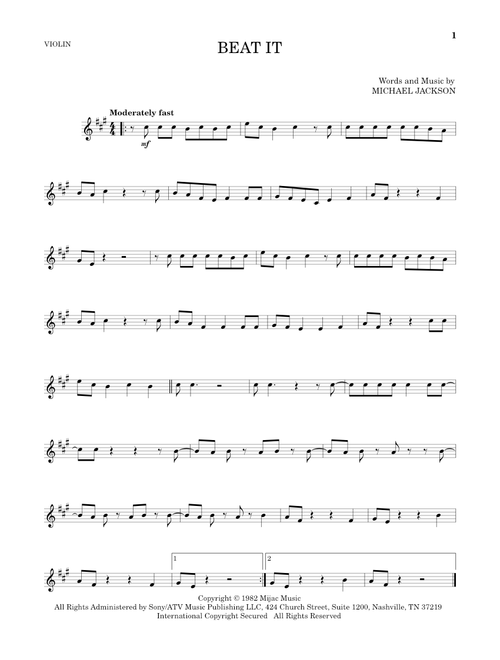 Beat It - Michael Jackson (Violin Solo)
