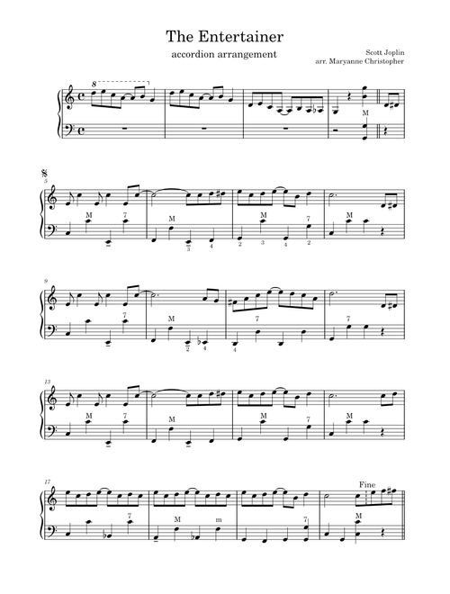 The Entertainer – accordion