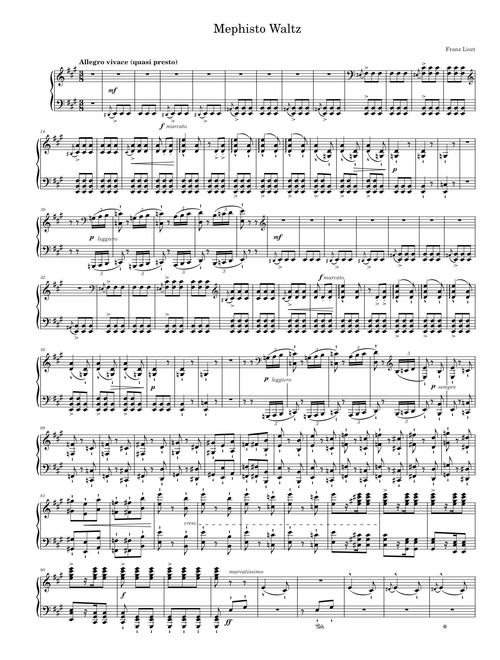 Mephisto Waltz No.1 (S.514) – Franz Liszt / Horowitz