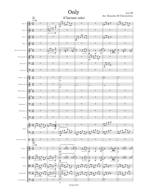 Only - Orquesta Clarinet Solo